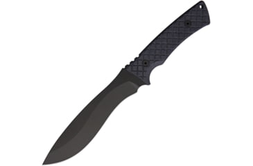 Image of Spartan Blades Machai Fixed Blade Knife, 6.63 black powder coated 1095 Cro-Van carbon stee, Black canvas micarta handle, SBSL002BKBK