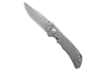 Image of Spartan Blades Spartan Blades Harsey Folder Frame Lock Knife Titanium 3.8" Stonewash SF5SW, Gray, CPM S45VN, adult, BHQ-82118