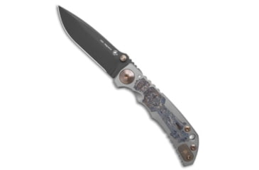 Image of Spartan Blades Spartan Blades Harsey Frame Lock Knife Crusaform Titanium 3.9" Black, Gold/Gray, CPM MagnaCut, adult, BHQ-227068
