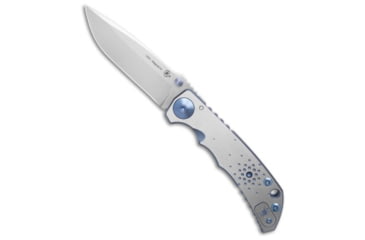 Image of Spartan Blades Spartan Blades Harsey MagnaCut Folder Frame Lock Knife Dot Matrix 4" SW, Gray/Blue, CPM MagnaCut, adult, BHQ-221502