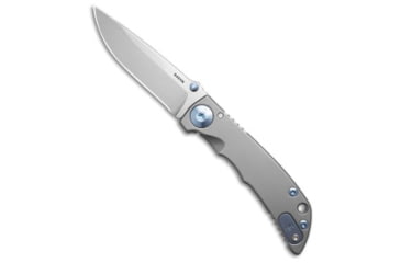 Image of Spartan Blades Spartan Blades Harsey SHF Frame Lock Knife Titanium/Blue Hardware 3.25" SW, Blue/Gray, CPM S45VN, adult, BHQ-216911