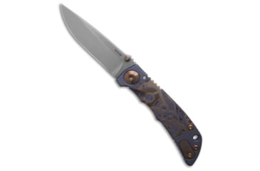 Image of Spartan Blades Spartan Blades Mini Blue Harsey Frame Lock Knife Watch Works 3.25" SW, Bronze/Blue, CPM S45VN, adult, BHQ-193323