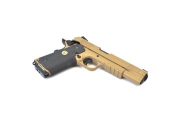 Image of Spartan STS-7 1911 MEU Full Metal GBB/CO2 Airsoft Pistol, Tan, Medium 91004