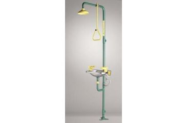 Image of Speakman Safety Shower and Eye/Face Washes, Speakman SE-603 With Galvanized Steel Stanchion