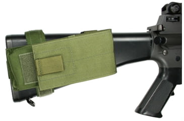 Image of Specter Gear M-16 / AR-15 Buttstock Magazine Pouch, Holds 1, 30 round 5.56mm Magazine, Rear Adapter Provided, Olive Drab Green, 982 OD