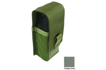 Image of Specter Gear MOLLE Compatible Double Ruger Mini-30 20-Round 7.62x39mm Magazine Flapped Mag Pouch, Foliage Green, 1196 FG