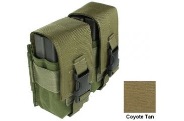 Image of Specter Gear MOLLE/ PALS Compatible Modular 7.62 NATO 20rd. Magazine Enhanced Quad Magazine Pouch,Coyote 751 COY