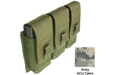 Image of Specter Gear MOLLE/ PALS Compatible Modular 7.62 NATO 20rd. Magazine Triple Pocket Triple Magazine Pouch,Army ACU Camo 747 ACU