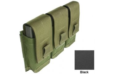 Image of Specter Gear MOLLE/ PALS Compatible Modular 7.62 NATO 20rd. Magazine Triple Pocket Triple Magazine Pouch,Black 747 BLK