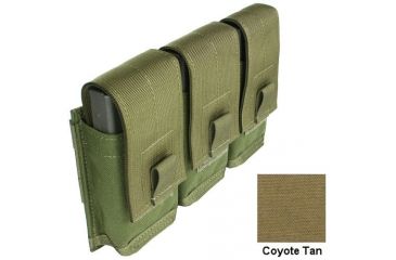Image of Specter Gear MOLLE/ PALS Compatible Modular 7.62 NATO 20rd. Magazine Triple Pocket Triple Magazine Pouch,Coyote 747 COY
