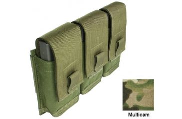 Image of Specter Gear MOLLE/ PALS Compatible Modular 7.62 NATO 20rd. Magazine Triple Pocket Triple Magazine Pouch,MultiCam 747 MULT