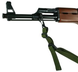 Image of Specter Gear Raptor 2 Point Tactical Sling for AK-47 w/Fixed Stock, Large Diameter, Black 944 0005 BLK-ERB