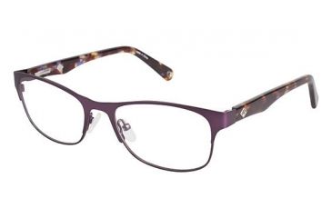 Image of Sperry Top-Sider Isla Single Vision Prescription Eyeglasses - Frame MATTE EGGPLANT, Size 51/17mm SPISLA03