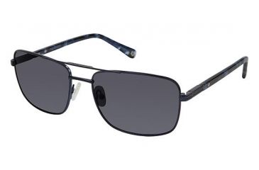Image of Sperry Top-Sider JAMESTOWN Sunglasses - Frame Mt Navy/Bl Tort, Lens Color Solid Dark Grey, Size 57/17mm SPJAMESTOWN03