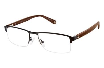 Image of Sperry Top-Sider Peaks Point Eyeglass Frames - Frame MT BLACK / BRWN SPPEAKSPOINT01