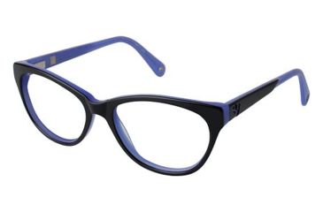Image of Sperry Top-Sider Pensacola Single Vision Prescription Eyeglasses - Frame BLACK/PURPLE SPPENSACOLA01