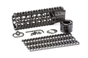 Image of Spikes SAR2107 BAR2 Quad Rail AR-15 7 Aluminum Black