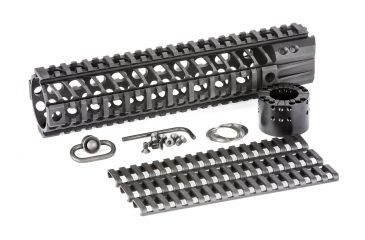 Image of Spikes SAR2110 BAR2 Quad Rail AR-15 10 Aluminum Black