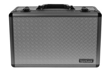 Image of Sportlock AlumaLock Quickdraw Quad Handgun Case,9.6x14.1x5.1in,Gray 00004G