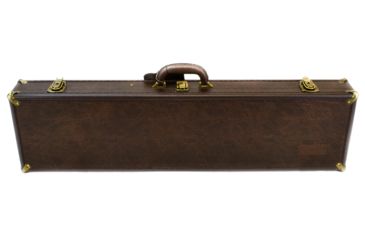 Image of Sportlock LeatherLock Take Down Shotgun Case, Tan w/ Velcro Tie Down &amp; Key Locks 00039
