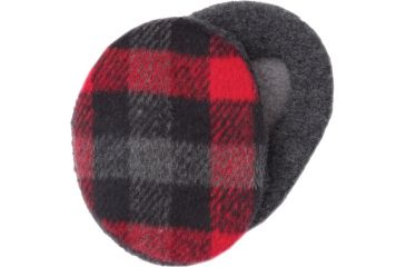 Image of Sprigs Earbags Fleece Plaid Blk/rd Md 564301
