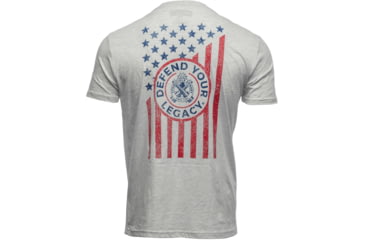 Image of Springfield Armory American Flag Short Sleeve T-Shirt - Mens, White, Medium, GEP7124M