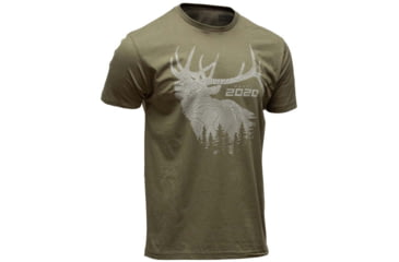 Image of Springfield Armory Model 2020 Elk Short Sleeve T-Shirt - Mens, Military Green, Large, GEP8605L