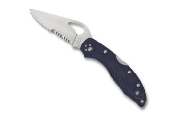 Image of Spyderco Byrd Meadowlark2 Blue Frn Plainedge, BY04PSBL2