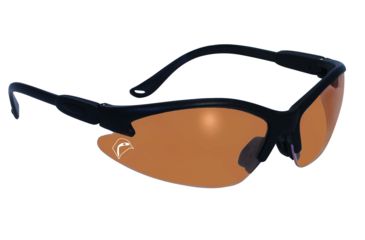 Image of SSP Eyewear Bullchukar Sportsman Hunting Glasses, Black Frame, Belgium Bronze Anti-Fog Lens 011711950614