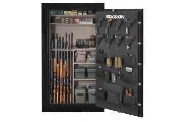 Image of Stack-On 72 in TALL, 64-Gun, Electronic Lock,, Matte Black A-64-MB-E-S-72