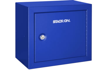 Image of Stack-On Compact Welded-Steel Pistol, Ammo Cabinet, Blue, Medium, GCBL-500-DS