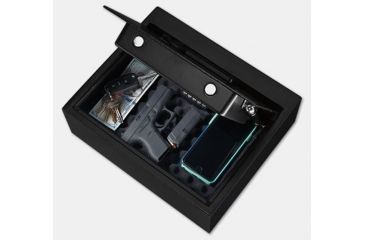 Image of Stack-On Drawer Safe w/Biometric Lock,Matte Black PS-15-05-B