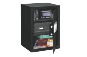 Image of Stack-On Ex-Large Personal Safe with Biometric Lock, 2 Shelves, Black, Medium PS-20-B-12-DS