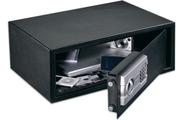 Image of Stack-On Extra Wide Strong Box Safe w/ Electronic Lock, Black PS-508