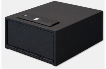 Image of Stack-On Quick Access Personal Safe w/Biometric Lock,10x12.15x5.35in,Matte Black QAS-1545-B