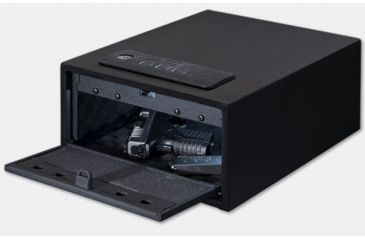 Image of Stack-On Quick Access Personal Safe w/Electronic Lock,10x12.15x5.35in,Matte Black QAS-1545