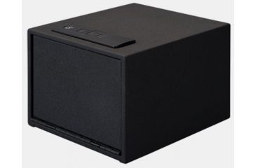 Image of Stack-On Quick Access Safe w/Electronic Lock and Shelf,10x12.15x8.0in,Matte Black QAS-1512