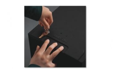 Image of Stack-On Quick Access Safe with Electronic Lock, Black, Small QAS-450-DS