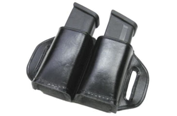 Image of Stallion Leather .45cal / Fn 5.7 Double Mag Holder, Black - MHE-2-B0
