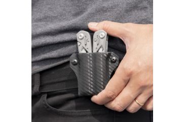 Image of StatGear Kydex Sheath for Gerber Suspension, Carbon Fiber Black, GSUSP-CF-BLK