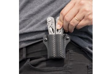 Image of StatGear Kydex Sheath for Gerber Suspension, Carbon Fiber Black, GSUSP-CF-BLK