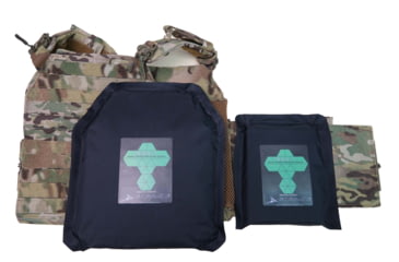 Image of Stealth Armor Systems Hexar B4C Level 3 Stand Alone Flex Plate, Black, 6 x 8, HXT2P-B4C-FP-6x8