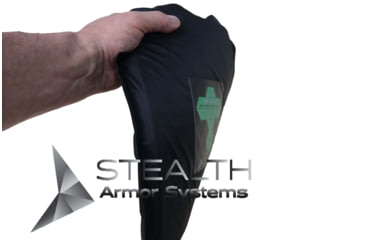 Image of Stealth Armor Systems Hexar B4C Level 3 Stand Alone Flex Plate, Black, 6 x 8, HXT2P-B4C-FP-6x8