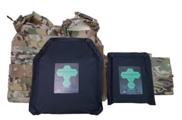 Image of Stealth Armor Systems Hexar Titan Level 3+ Stand Alone Flex Plate, Black, 6 x 8, HXT2P-SIC-FP-6x8