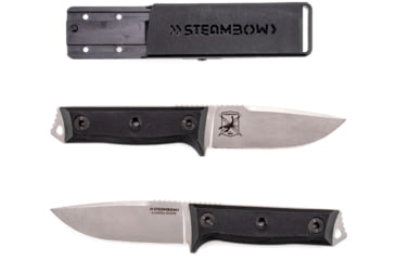 Image of Steambow K2 3.94in Fixed Blade Knife, Polymer, Silver/Black, 0000756
