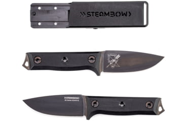 Image of Steambow K2 3.94in Fixed Blade Knife, Polymer, Black, 0000757