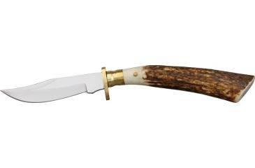 Image of Steel Stag Small Hunter Fixed Knife, SS Blade, Genuine stag round design handle SS7015