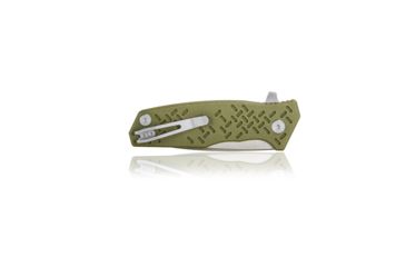 Image of Steel Will Chatbot F14-02 Folding Knife, 3.15in, D2 Steel, Stainless Steel Blade, Green, G10 Handle, F14-02