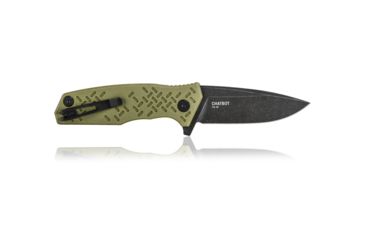 Image of Steel Will Chatbot F14-33 Folding Knife, 3.15in, D2 Steel, Black Blade, Green, G10 Handle, F14-33
