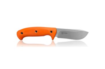 Image of Steel Will Roamer Series Fixed Blade Knife,4.5in,9Cr18MoV Steel,Satin Blade,Orange TPE Handle, R345-1OR